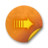 Orange sticker badges 018